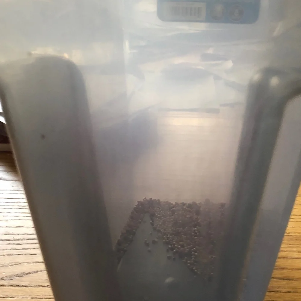 Clear Plastic Pet Food Storage Container